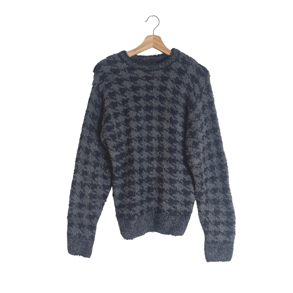 SKIMS Cozy Unisex Pullover Onyx Houndstooth sweater XXS/XS oversized